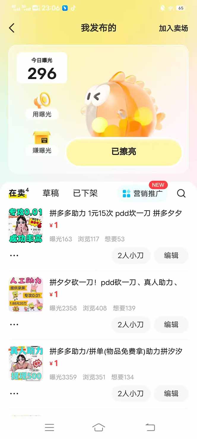 图片[3]-闲鱼卖拼多多助力项目，蓝海市场新手也能单号日入1000+-彼飞网创