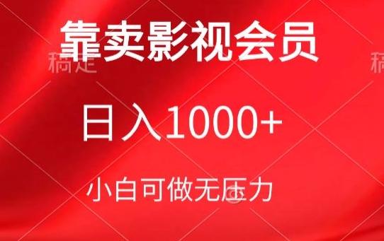 靠卖影视会员，日入1000+，落地保姆级教程，新手可学【揭秘】-彼飞网创
