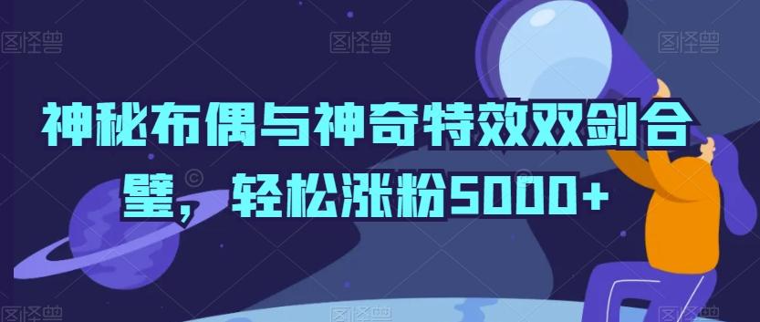 神秘布偶与神奇特效双剑合璧，轻松涨粉5000+【揭秘】-彼飞网创