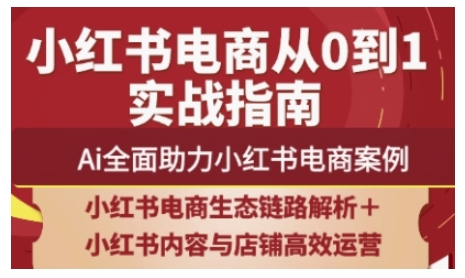 2025小红书电商全链路运营，Ai全面助力小红书电商案例-彼飞网创