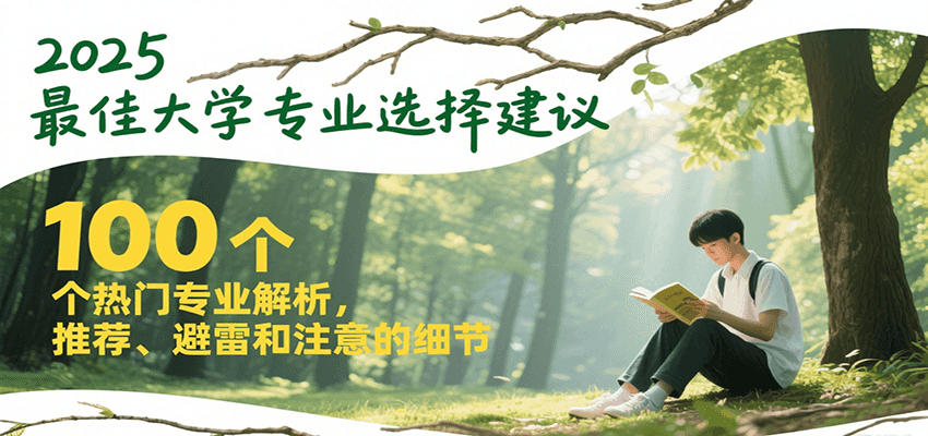 2025最佳大学专业选择建议，100个热门专业解析，推荐、避雷和注意的细节-彼飞网创