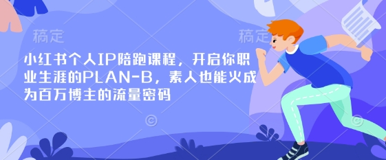 小红书个人IP陪跑课程，开启你职业生涯的PLAN-B，素人也能火成为百万博主的流量密码-彼飞网创