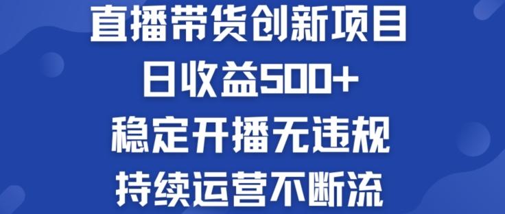 淘宝无人直播带货创新项目：日收益500+  稳定开播无违规  持续运营不断流【揭秘】-彼飞网创