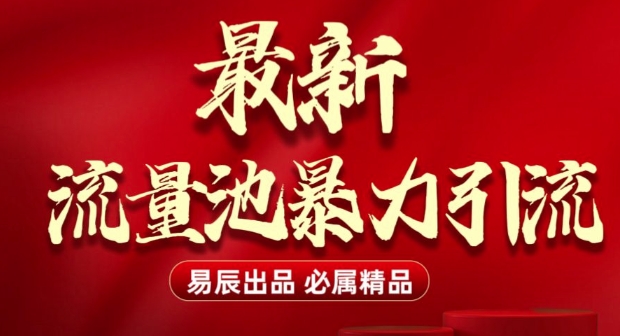 最新“流量池”无门槛暴力引流(全网首发)日引500+-彼飞网创