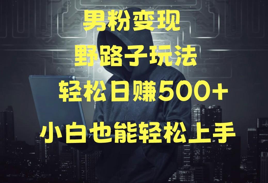 当下最火男粉变现项目月入5W+，小白也能轻松盈利-彼飞网创