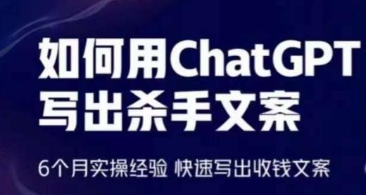 如何用ChatGPT写出杀手文案，6个月实操经验，快速写出收钱文案-彼飞网创