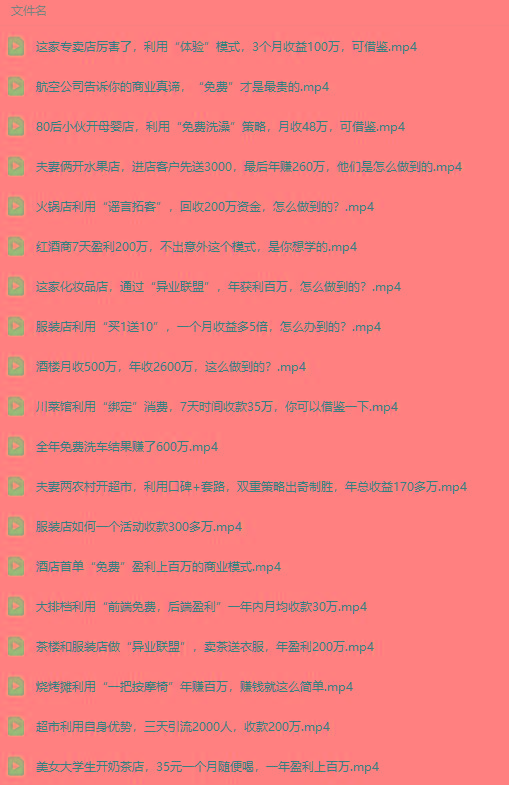 图片[5]-(9607期)真实有效391套商业模式，年入几十到几百万案例解析(电子书+视频+图文)-彼飞网创
