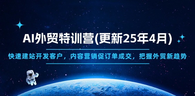 AI外贸特训营(更新25年4月-彼飞网创
