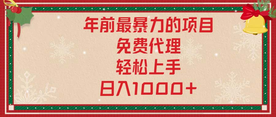 年前最暴力的项目，免费代理，轻松上手，日入1000+-彼飞网创