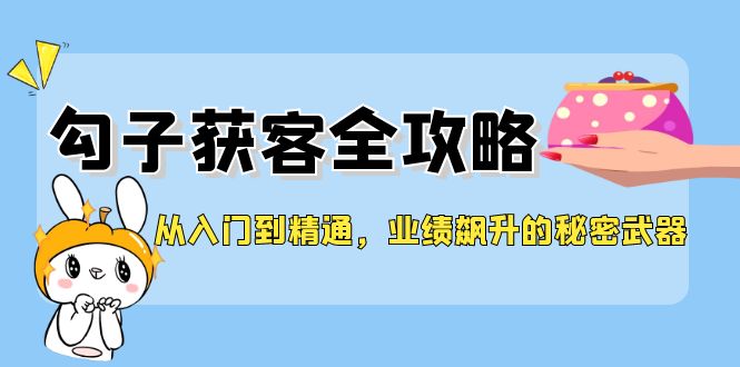 从入门到精通，勾子获客全攻略，业绩飙升的秘密武器-彼飞网创