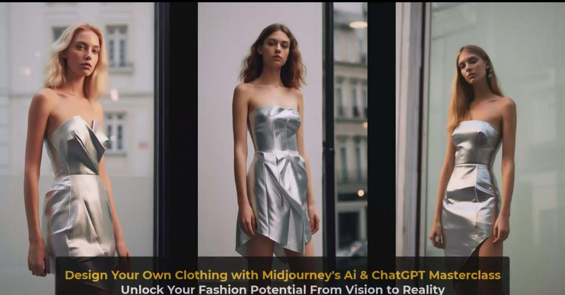 图片[8]-利用 Midjourneys Ai 人工智能设计自己的服装AI大师班-10节课-中英字幕-彼飞网创