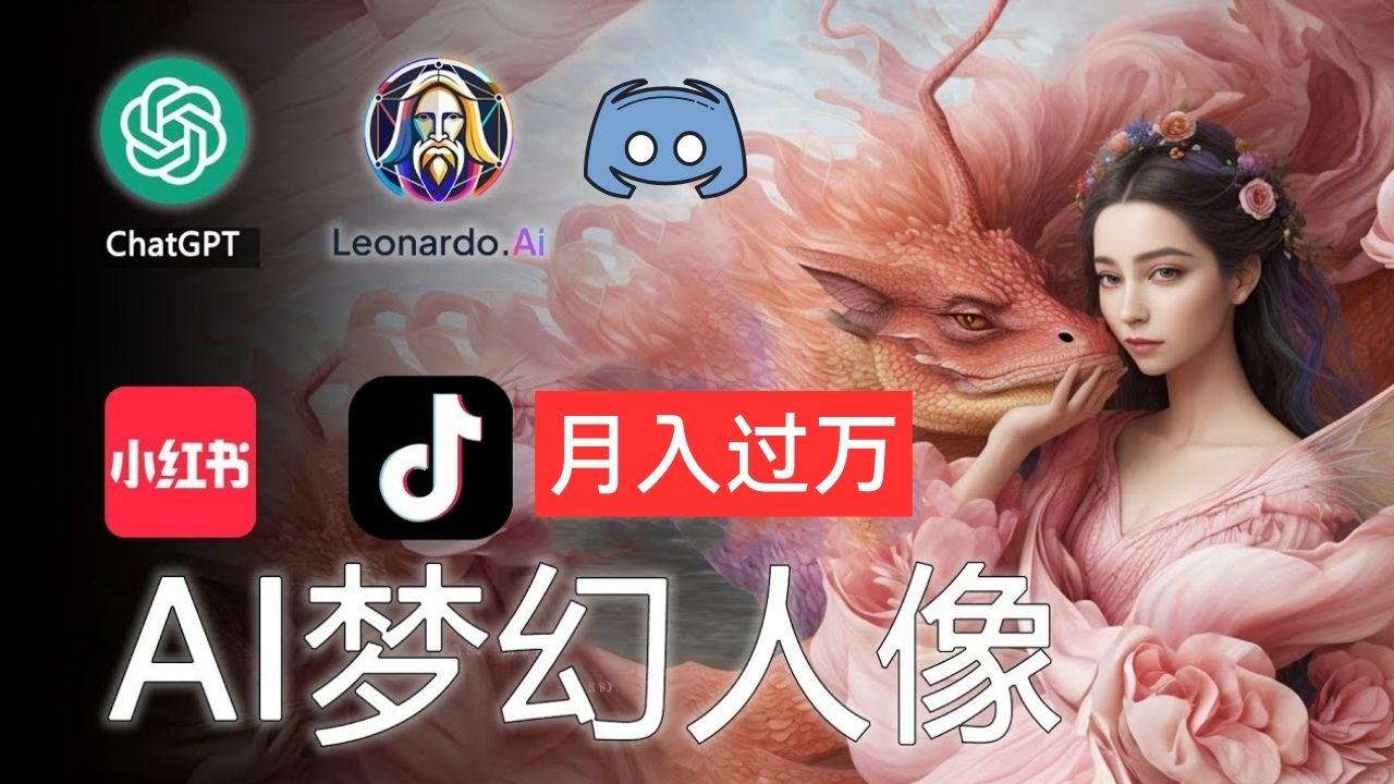 AI摄影梦幻人像：零基础也能月入过万的秘密-彼飞网创