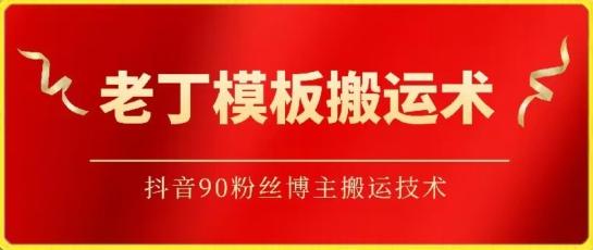 老丁模板搬运术：抖音90万粉丝博主搬运技术【揭秘】-彼飞网创