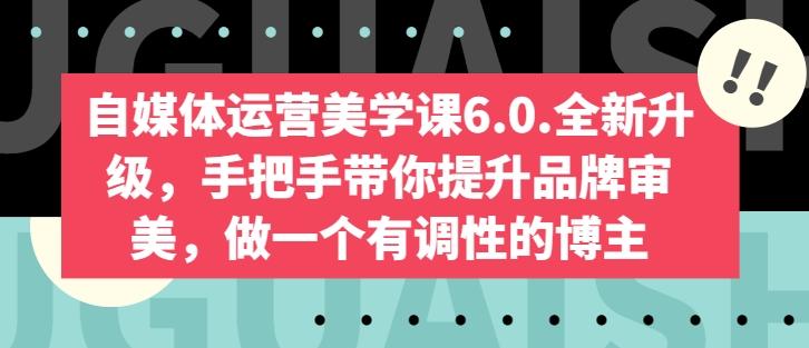 自媒体运营美学课6.0.全新升级，手把手带你提升品牌审美，做一个有调性的博主-彼飞网创