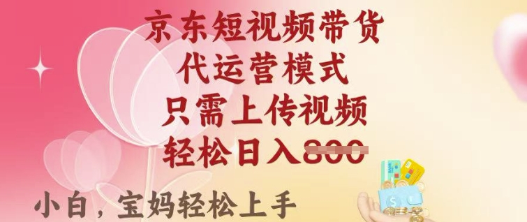 京东短视频带货，2025翻身项目，只需上传视频，单月稳定变现8k+【揭秘】-彼飞网创