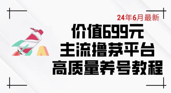6月最新价值699的主流撸茅台平台精品养号下车攻略【揭秘】-彼飞网创