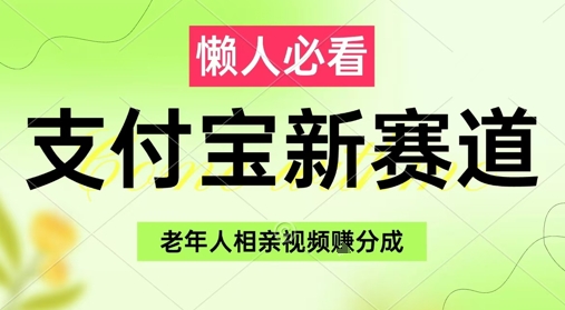 支付宝新赛道，利用老年人相亲视频，挣分成收益，轻松月入过W，操作简单-彼飞网创