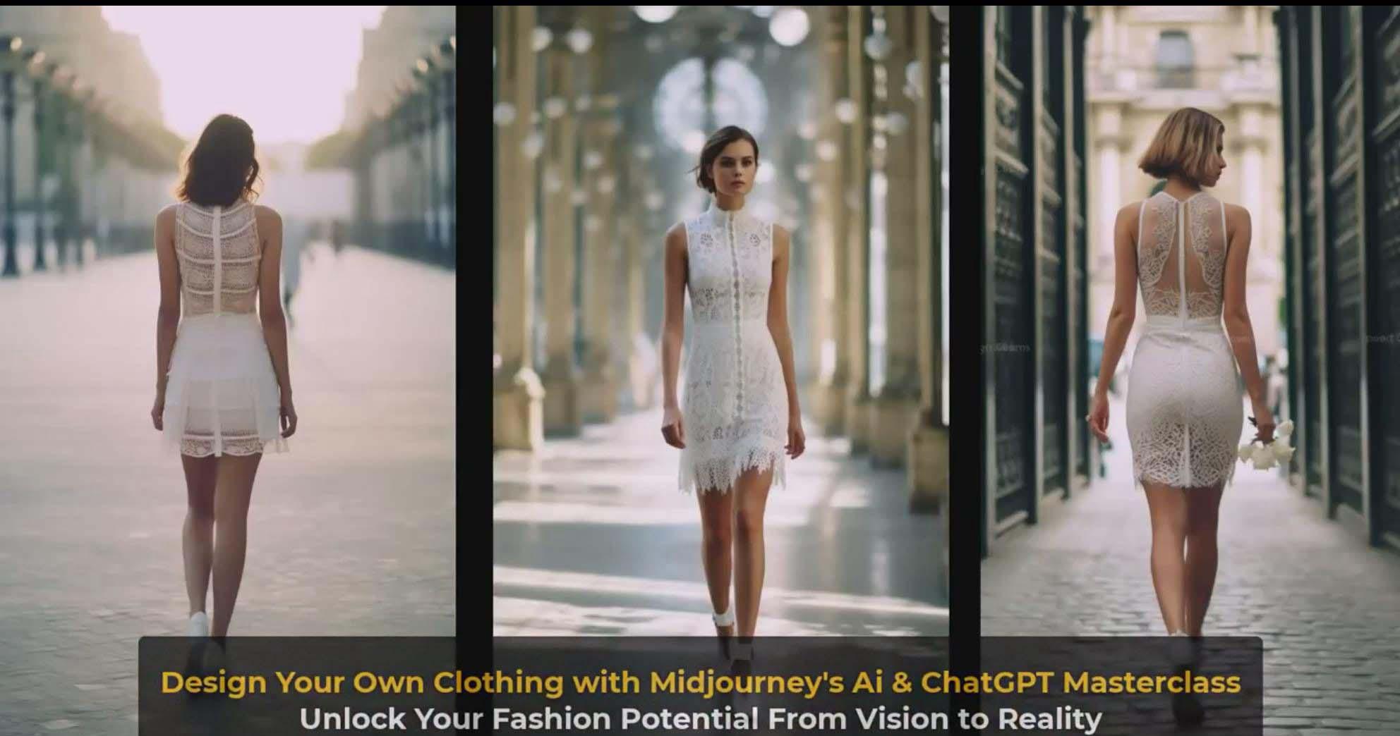 图片[2]-利用 Midjourneys Ai 人工智能设计自己的服装AI大师班-10节课-中英字幕-彼飞网创