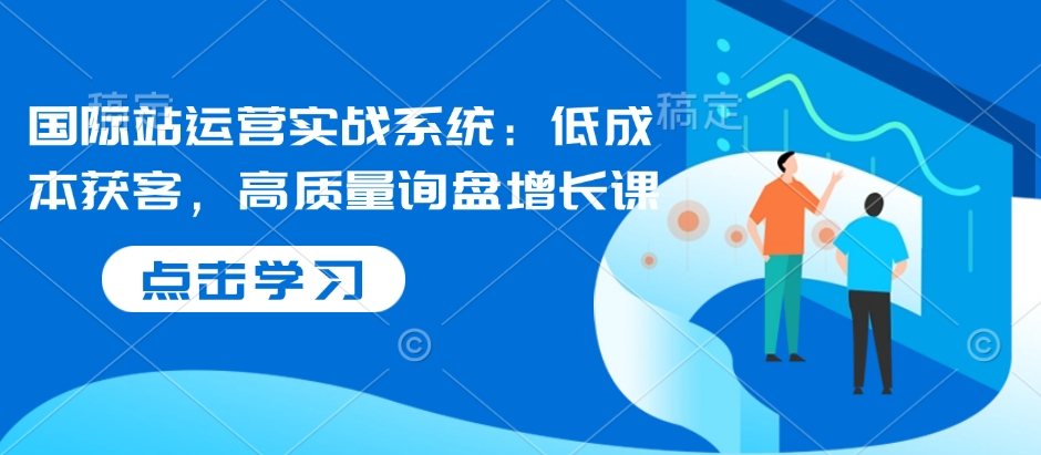 国际站运营实战系统：低成本获客，高质量询盘增长课-彼飞网创
