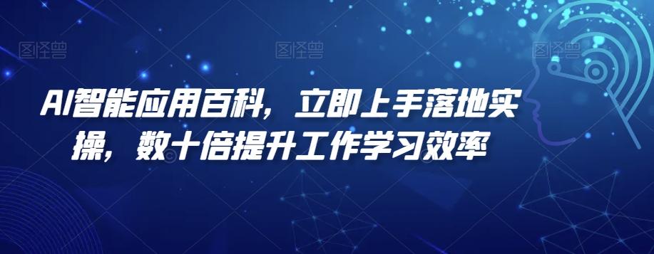 AI智能应用百科，​立即上手落地实操，数十倍提升工作学习效率-彼飞网创