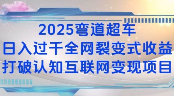 2025弯道超车日入过K全网裂变式收益打破认知互联网变现项目【揭秘】-彼飞网创