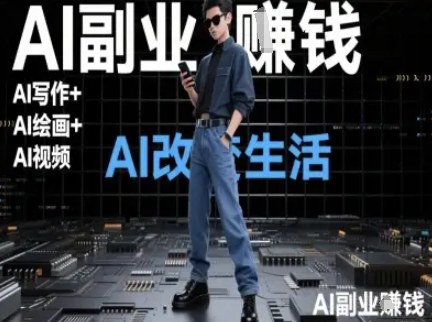 AI改变生活(Ai写作+AI绘画+Ai视频)，AI副业挣钱-彼飞网创