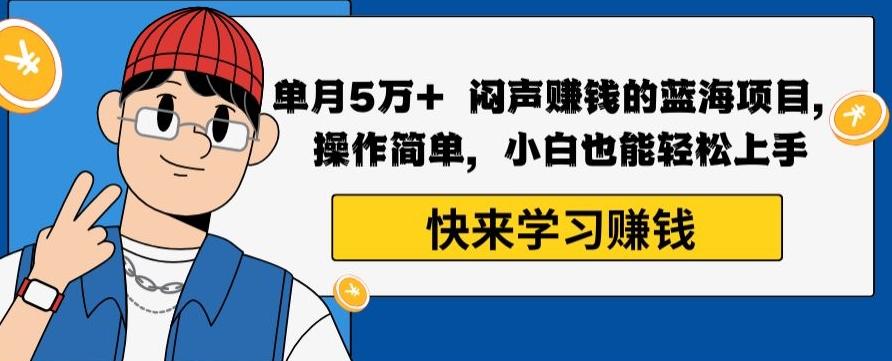 单月5万+闷声赚钱的蓝海项目，操作简单，小白也能轻松上手-彼飞网创