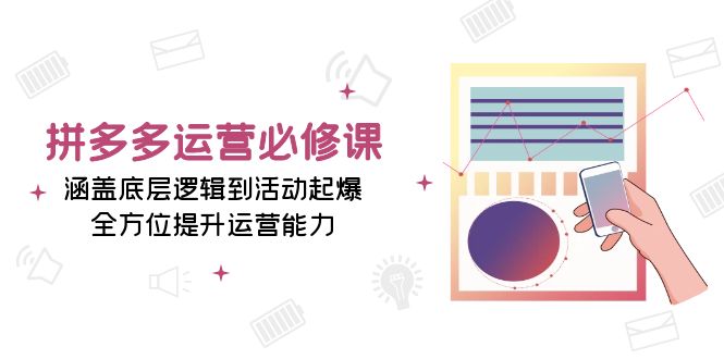 拼多多运营必修课：涵盖底层逻辑到活动起爆，全方位提升运营能力-彼飞网创