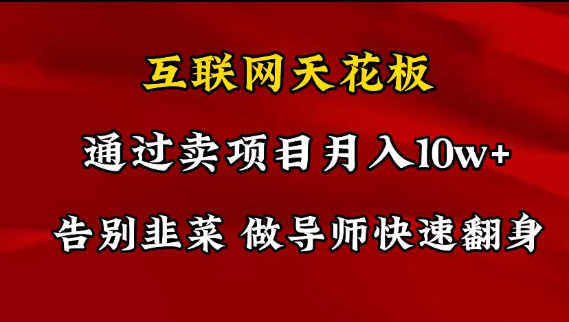 导师训练营互联网的天花板，让你告别韭菜，通过卖项目月入10w+，一定要…-彼飞网创