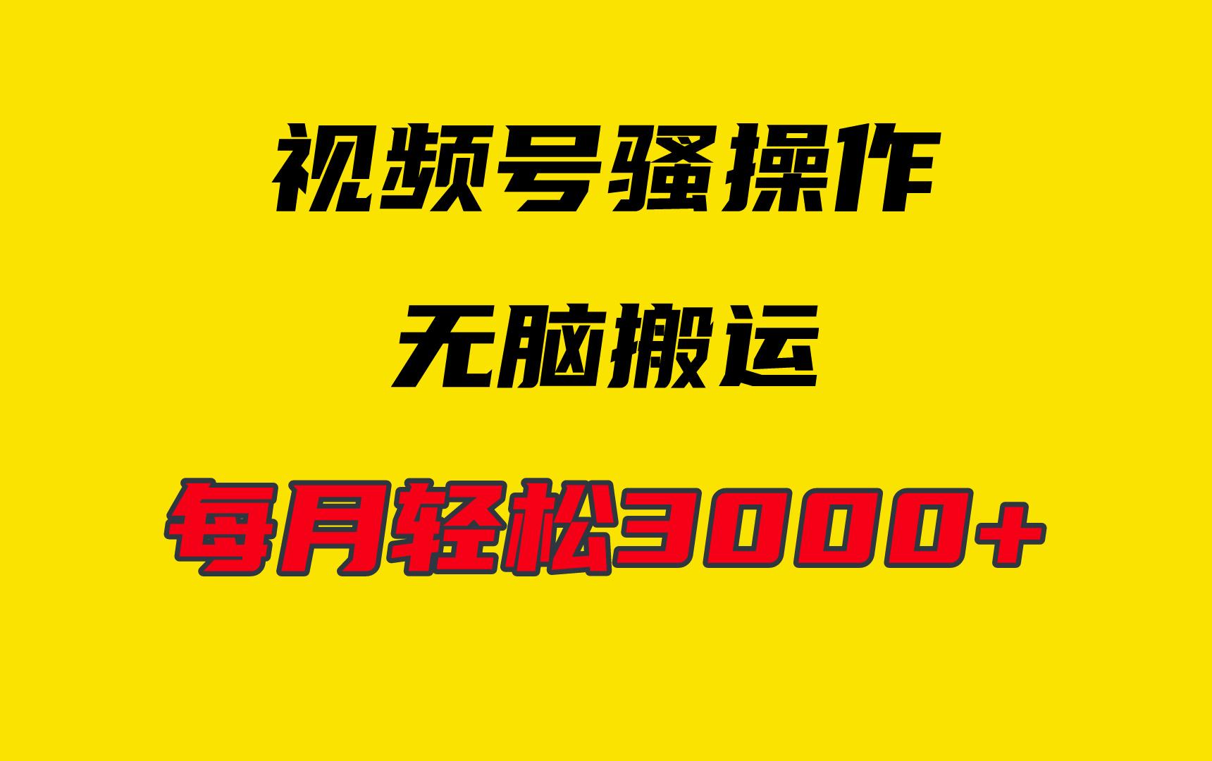 (9968期)4月最新视频号无脑爆款玩法，挂机纯搬运，每天轻松3000+-彼飞网创