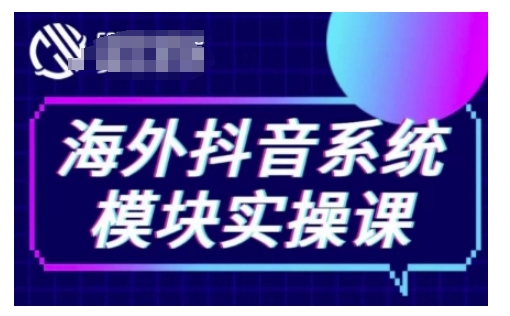 海外抖音Tiktok系统模块实操课，TK短视频带货，TK直播带货，TK小店端实操等-彼飞网创