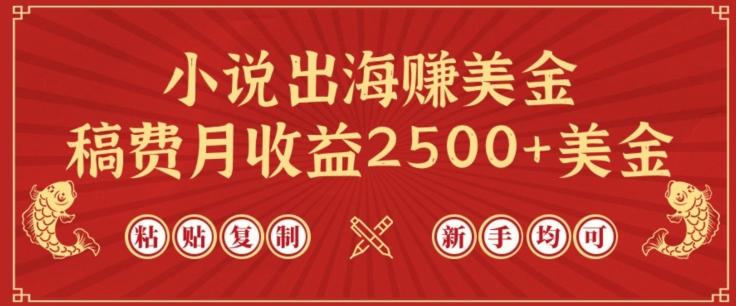 小说出海赚美金，稿费月收益2500+美金，仅需chatgpt粘贴复制，新手也能玩转【揭秘】-彼飞网创