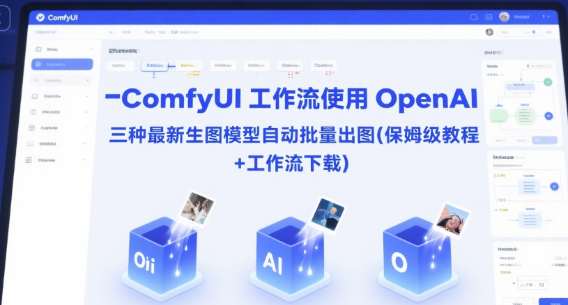 ComfyUI 工作流使用 OpenAI 三种最新生图模型自动批量出图(保姆级教程+工作流下载)-彼飞网创
