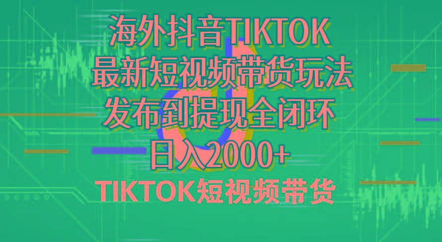 海外短视频带货，最新短视频带货玩法发布到提现全闭环，日入2000+-彼飞网创