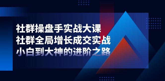 社群-操盘手实战大课：社群 全局增长成交实战，小白到大神的进阶之路-彼飞网创