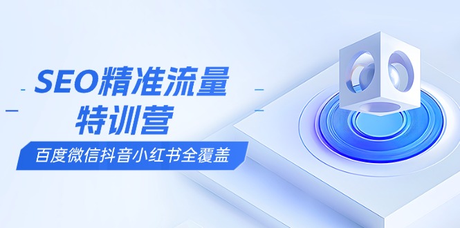 SEO精准流量特训营，百度微信抖音小红书全覆盖，带你搞懂搜索优化核心技巧-彼飞网创