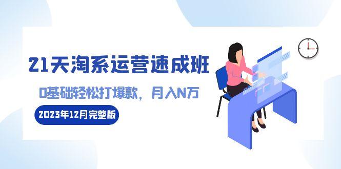 21天淘系运营-速成班2023年12月完整版：0基础轻松打爆款，月入N万-110节课-彼飞网创