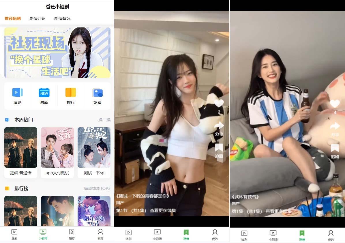 (8542期)小剧场短剧影视系统源码 全开源 带支付收益+会员机制+代理推广等模式【…-彼飞网创