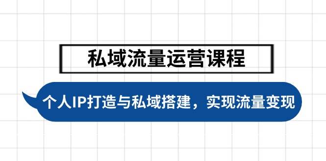 私域流量运营课程，个人IP打造与私域搭建，助力学员实现流量变现-彼飞网创