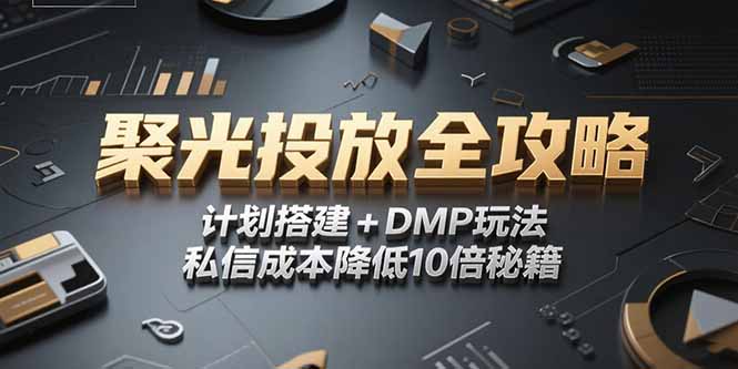 2025小红书聚光投放全攻略，计划搭建+DMP玩法，私信成本降低10倍秘籍-彼飞网创