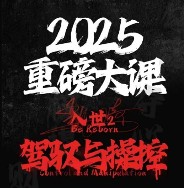 2025重磅大课，入世2，驾驭与控制-彼飞网创