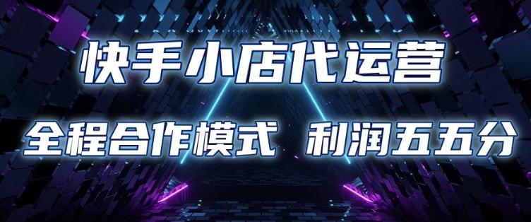 快手小店代运营 限时托管计划 合作模式 利润五五分成【揭秘】-彼飞网创