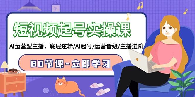 (9470期)短视频起号实操课，AI运营型主播，底层逻辑/AI起号/运营晋级/主播进阶/80节-彼飞网创