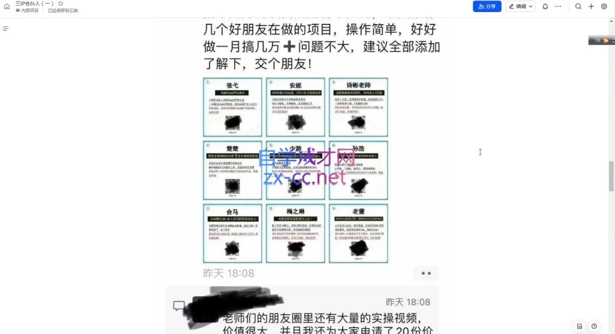 君哥·IP合伙人知识付费虚拟项目(更新)-彼飞网创