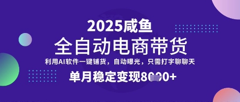 全网首发【闲鱼全自动电商带货】三年磨一剑，一朝露锋芒，单月稳定变现8k+【揭秘】-彼飞网创