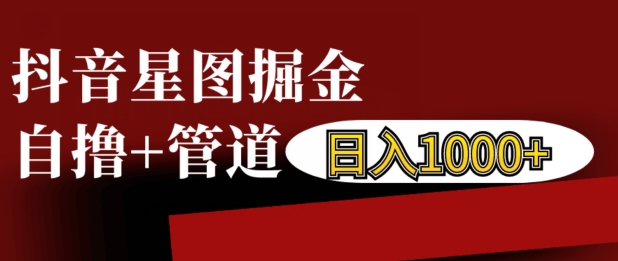 抖音星图掘金自撸，可以管道也可以自营，日入1k【揭秘】-彼飞网创