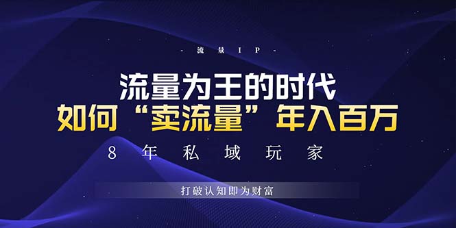 未来如何通过“卖流量”年入百万，跨越一切周期绝对蓝海项目-彼飞网创