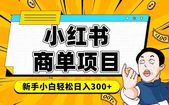 小红书千粉商单，稳定快速变现项目，实现月入6-8k并不是很难-彼飞网创