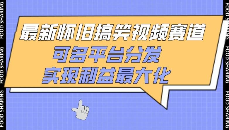 最新怀旧搞笑视频赛道，可多平台分发，实现利益最大化【揭秘】-彼飞网创
