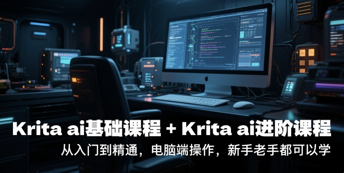 krita ai基础课程+Krita ai进阶课程，从入门到精通，电脑端操作，新手老手都可以学-彼飞网创